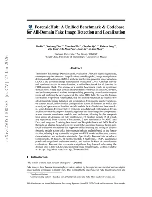 ForensicHub paper first page